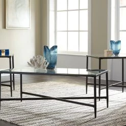 Ashley Furniture Augeron - Black - Occasional Table Set (3/cn) Tables