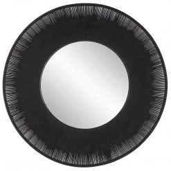 Accessories Uttermost Sailor's Knot Black Round Mirror