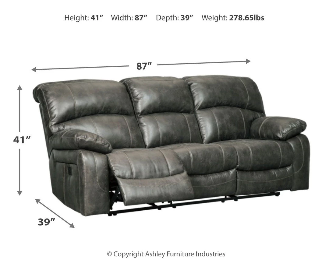 Ashley Furniture Dunwell - Handsome Crackle - Power Reclining Sofas Reclining Furniture 7 Ashley Furniture Dunwell - Handsome Crackle - Power Reclining Sofas Reclining Furniture