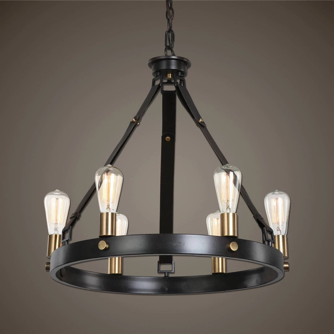 Uttermost Marlow 6 Light Antique Bronze Chandelier 6 Uttermost Marlow 6 Light Antique Bronze Chandelier