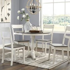 Signature Design By Ashley® Nelling - White - 6 Pc. - Dining Room Table, 4 Side Chairs Dining Room Sets