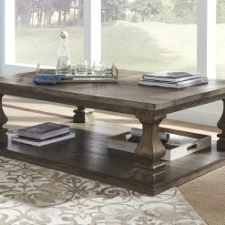 Ashley Furniture Johnelle - Gray - Rectangular Cocktail Table