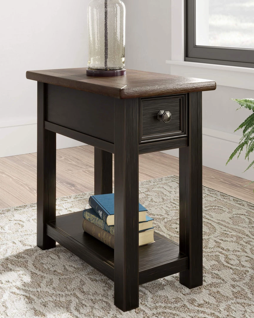 Ashley Furniture Tyler - Black / Gray - Chair Side End Table 4 Ashley Furniture Tyler - Black / Gray - Chair Side End Table