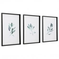 Accessories Uttermost Simple Sage Watercolor Prints, S/3