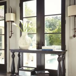 Ashley Furniture Mallacar - Black - Sofa Table Tables