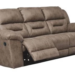 Signature Design By Ashley® Reclining Furniture Stoneland - Reclining Sofa, Double Reclining Loveseat With Console