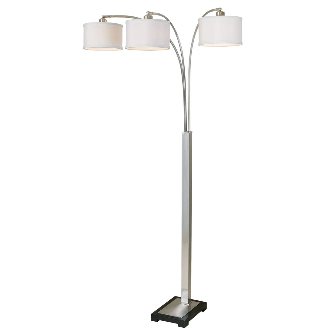 Accessories Uttermost Bradenton Nickel 3 Light Floor Lamp 3 Accessories Uttermost Bradenton Nickel 3 Light Floor Lamp