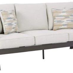 Signature Design By Ashley® Tropicava - Taupe/white - Sofa With Cushion