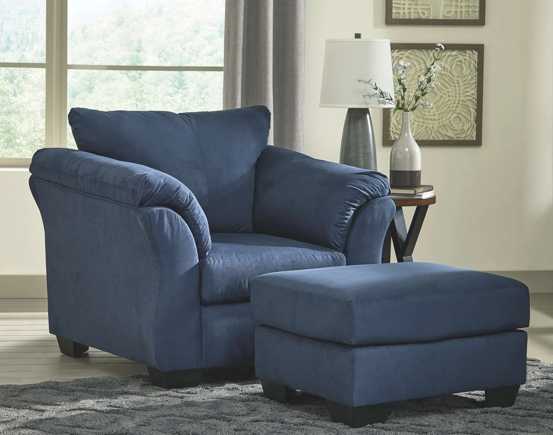 Signature Design By Ashley® Darcy - Chair With Ottoman Chair & Ottoman Sets 7 Signature Design By Ashley® Darcy - Chair With Ottoman Chair & Ottoman Sets