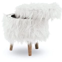 Ashley Furniture Elson - White - Storage Ottoman