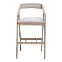 Moe's Home Collection Stools Padma Oak Barstool Light Grey