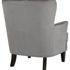 Ashley Furniture Romansque - Gray - Accent Chair - Velvety