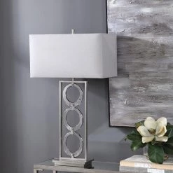 Accessories Uttermost Perrin Nickel Table Lamp
