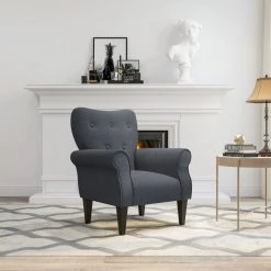 Emerald Home Lydia Chair, Performance Navy Blue Chairs