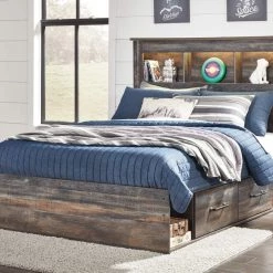 Signature Design By Ashley® Drystan - Multi - Panel Bookcase Bed