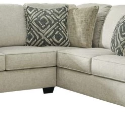 Benchcraft® Sectionals Wellhaven - Linen - Left Arm Facing Loveseat 2 Pc Sectional