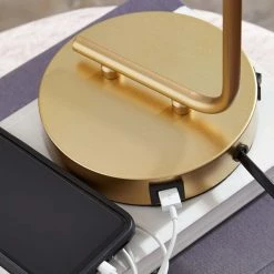 Ashley Furniture Covybend - Gold - Metal Desk Lamp (1/cn)