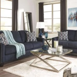 Ashley Furniture Creeal - Blue - Sofa Sofas