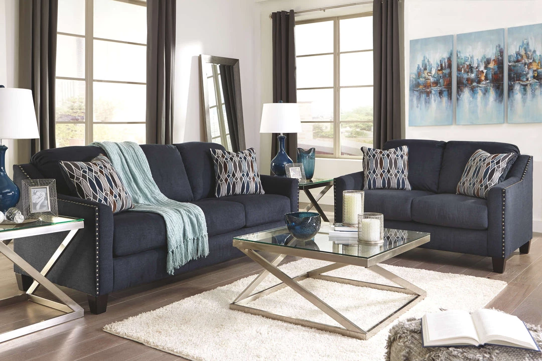 Ashley Furniture Loveseats Creeal - Blue - Loveseat 6 Ashley Furniture Loveseats Creeal - Blue - Loveseat