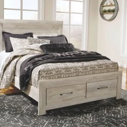 Signature Design By Ashley® Bellaby - Attractive - Dresser, Mirror, Platform Bed With 2 Storage Drawers Bedroom Sets