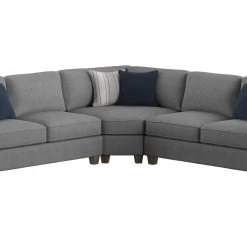 Emerald Home Sasha Sectional, Stone Gray Sectionals