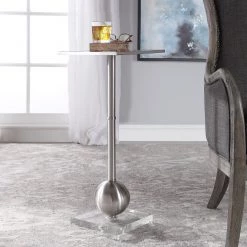 Uttermost Laton Silver Accent Table Tables