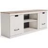 Ashley Furniture Vaibryn - White / Brown - Lg Tv Stand W/fireplace Option TV Stands
