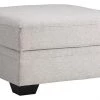 Ashley Furniture Dellara - Chalk - Ottoman With Storage Ottomans