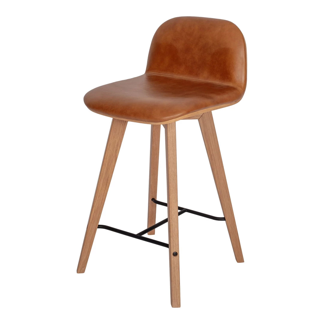Moe's Home Collection Stools Napoli Leather Counter Stool Tan 10 Moe's Home Collection Stools Napoli Leather Counter Stool Tan