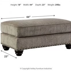 Ashley Furniture Sembler - Cobblestone - Ottoman Ottomans 9 Ashley Furniture Sembler - Cobblestone - Ottoman Ottomans