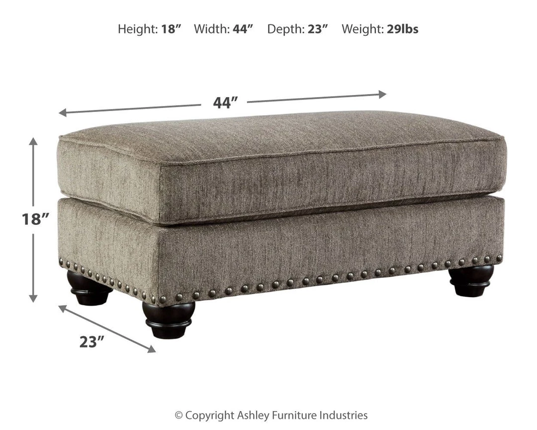 Ashley Furniture Sembler - Cobblestone - Ottoman Ottomans 6 Ashley Furniture Sembler - Cobblestone - Ottoman Ottomans
