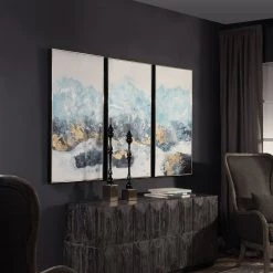 Uttermost Crashing Waves Abstract Art, S/3 Accessories 13 Uttermost Crashing Waves Abstract Art, S/3 Accessories