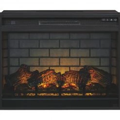 Signature Design By Ashley® Flynnter - Medium Brown - 2 Pc. - 75" Tv Stand With Electric Infrared Fireplace Insert 9 Signature Design By Ashley® Flynnter - Medium Brown - 2 Pc. - 75