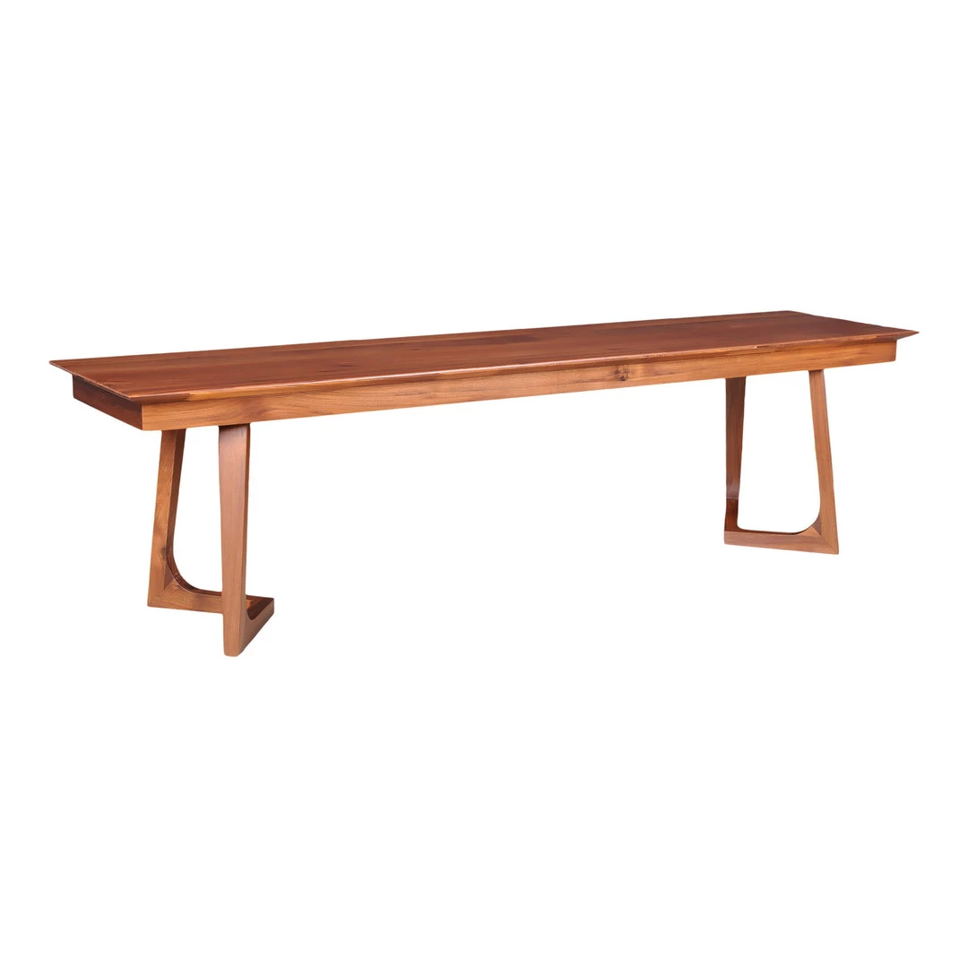 Moe's Home Collection Benches Godenza Bench Walnut 3 Moe's Home Collection Benches Godenza Bench Walnut