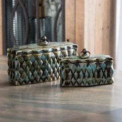 Table Decor Uttermost Neelab Ceramic Containers, Set/2 10 Table Decor Uttermost Neelab Ceramic Containers, Set/2