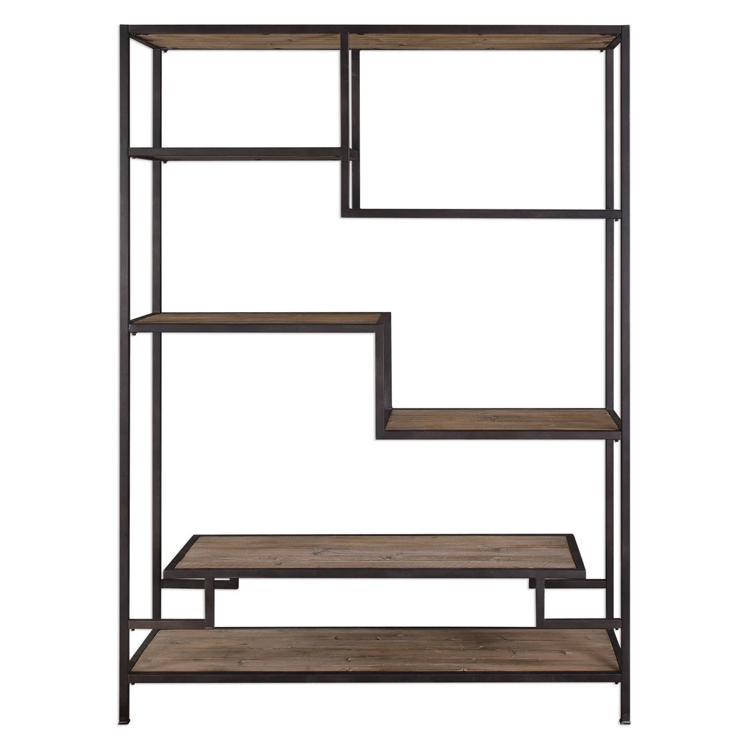 Uttermost Sherwin Industrial Etagere Bookcases 3 Uttermost Sherwin Industrial Etagere Bookcases