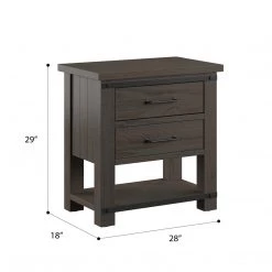 Emerald Home Nightstand W / USB Nightstands
