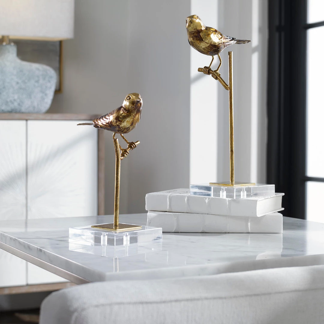 Uttermost Passerines Bird Sculptures S/2 5 Uttermost Passerines Bird Sculptures S/2