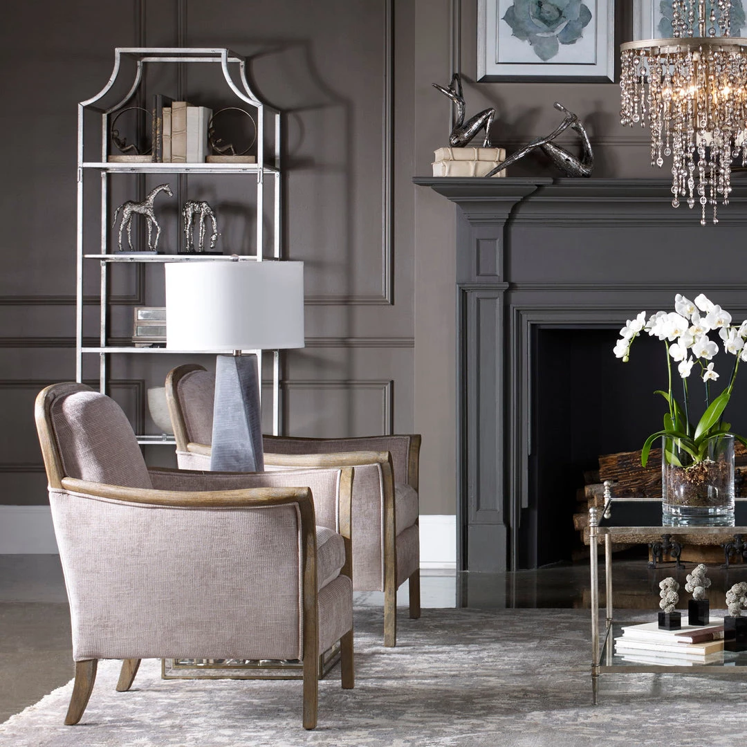Uttermost Aurelie Silver Etagere Bookcases 5 Uttermost Aurelie Silver Etagere Bookcases
