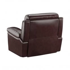 Emerald Home Bernard Dual Power Recliner And Headrest Kona Brown