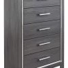 Ashley Furniture Lodanna - Gray - Five Drawer Chest Chests