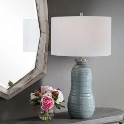 Accessories Uttermost Zaila Light Blue Table Lamp