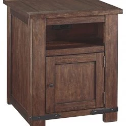 Ashley Furniture Budmore - Brown Dark - Rectangular End Table
