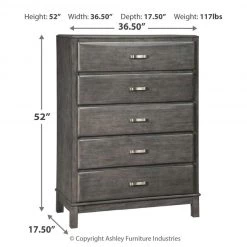 Ashley Furniture Caitbrook - Gray - Five Drawer Chest Chests 9 Ashley Furniture Caitbrook - Gray - Five Drawer Chest Chests