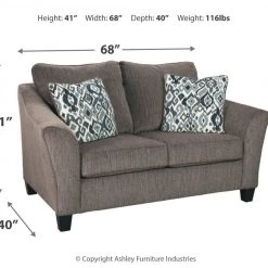 Ashley Furniture Nemoli - Slate - Loveseat