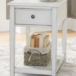 Signature Design By Ashley® Tables Kanwyn - Whitewash - Rectangular End Table 11 Signature Design By Ashley® Tables Kanwyn - Whitewash - Rectangular End Table