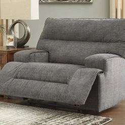 Ashley Furniture Coombs - Charcoal - Wide Seat Recliner