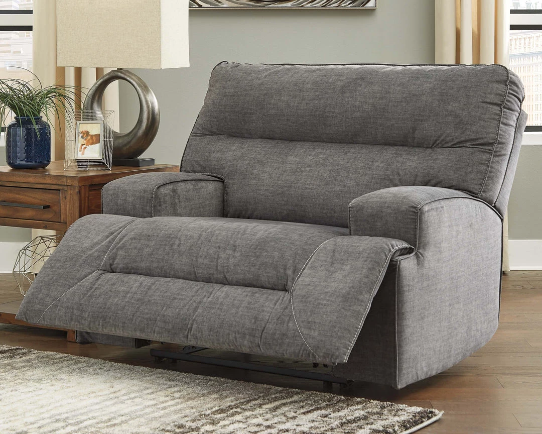 Ashley Furniture Coombs - Charcoal - Wide Seat Recliner 4 Ashley Furniture Coombs - Charcoal - Wide Seat Recliner