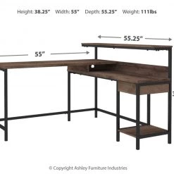 Ashley Furniture Desks Arlenbry - Gray - L-desk With Storage 17 Ashley Furniture Desks Arlenbry - Gray - L-desk With Storage
