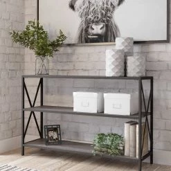 Ashley Furniture Bookcases Freedan - Grayish Brown - Bookshelf